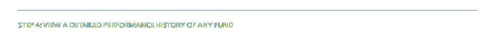 STEP 4: VIEW A DETAILED PERFORMANCE HISTORY OF ANY FUND